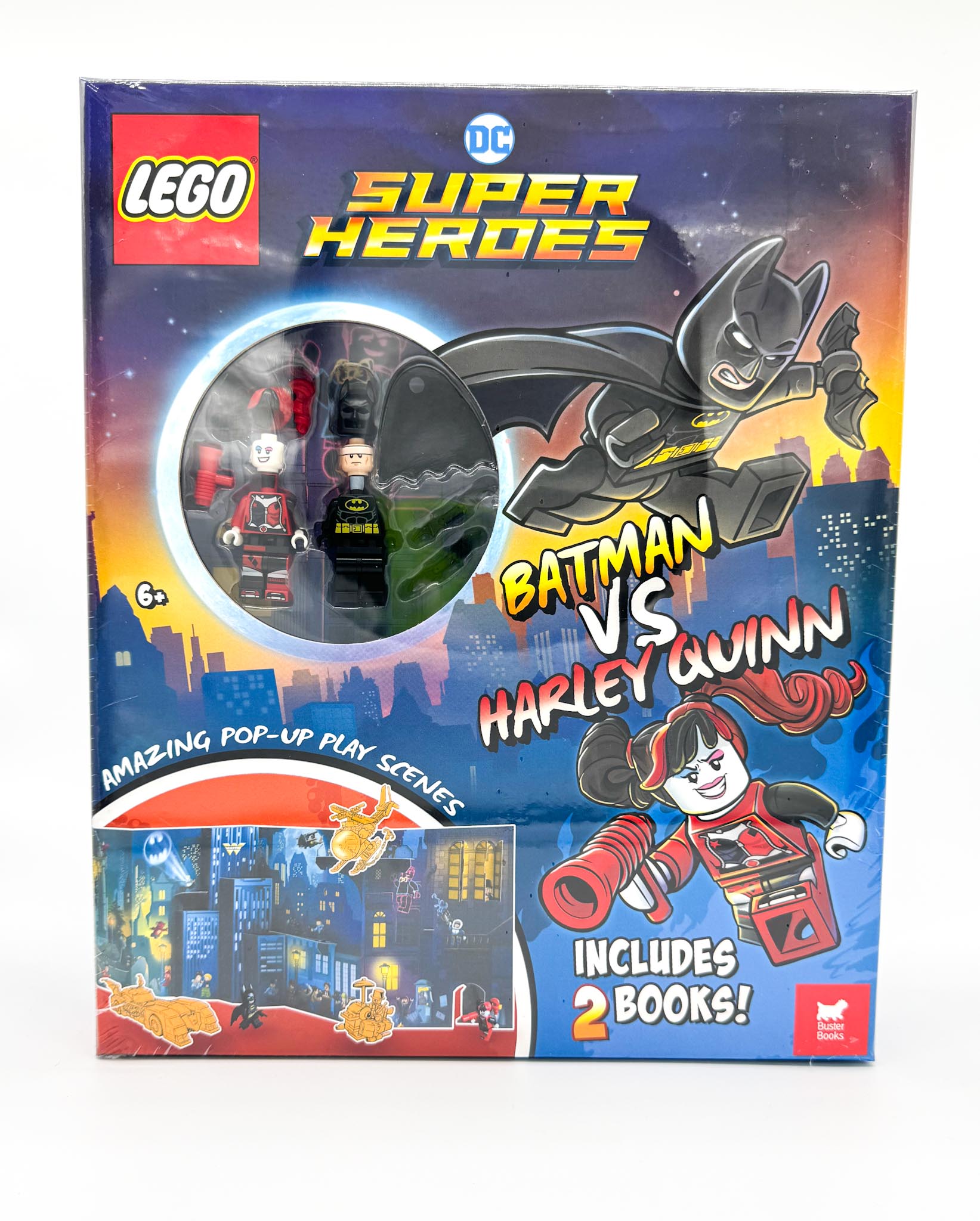 LEGO Super Heroes: Batman vs Harley Quinn – Set con 2 libros y figuras